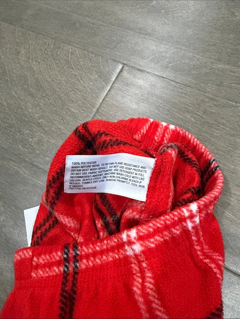 3T Red Plaid Fleece Pajama Pants